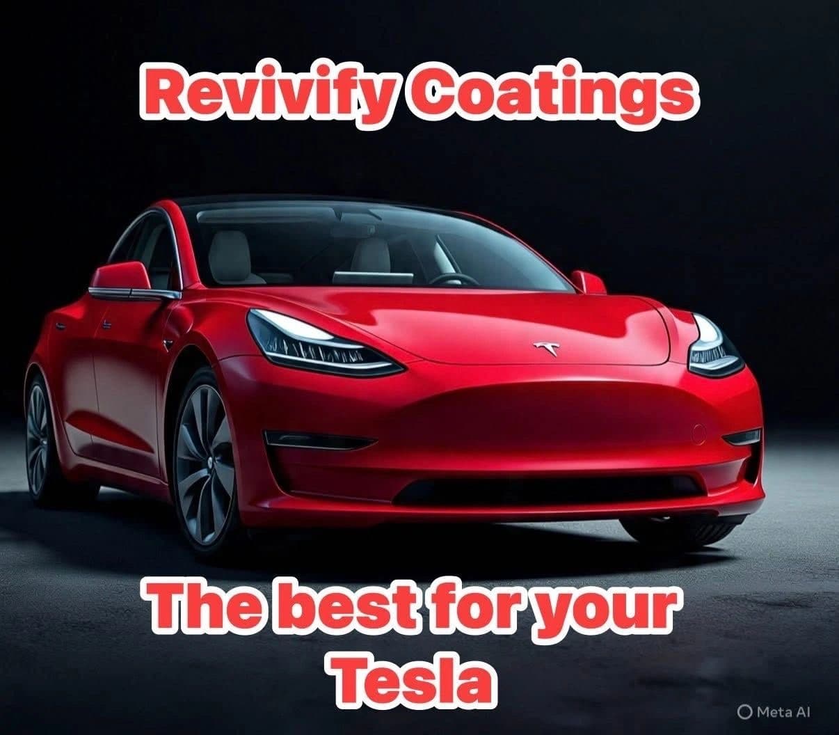 Tesla with a freshly applied Revivify coating